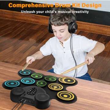 BESFAN Electronic Drum Pad Set for Kids