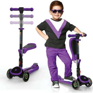 Best Kick Scooters for Kids 3-12 Years Adjustable