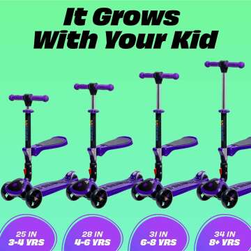 Best Kick Scooters for Kids 3-12 Years Adjustable