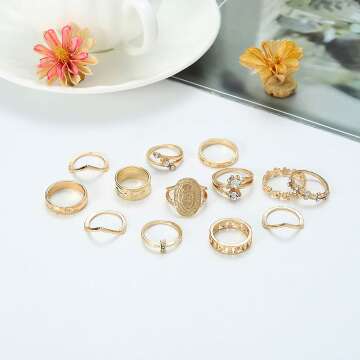 Stunning Edary Vintage Knuckle Ring Set for Women