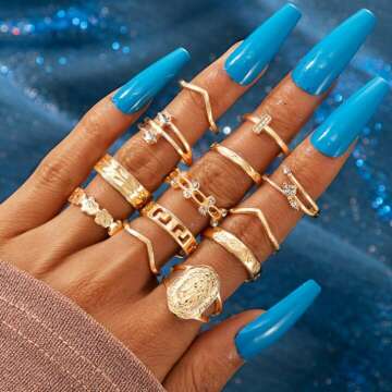 Stunning Edary Vintage Knuckle Ring Set for Women