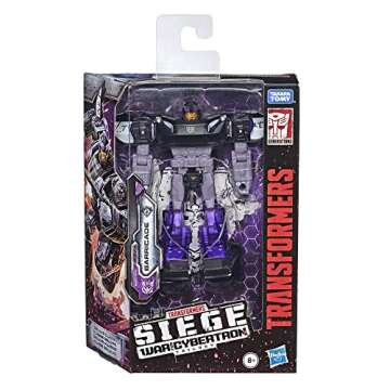 Transformers Toys Generations War for Cybertron Deluxe WFC-S41 Barricade Figure - Siege Chapter - Adults and Kids Ages 8 and Up, 5.5-inch