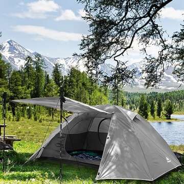 Forceatt Camping Tent-2 Person Tent, Waterproof & Windproof. Lightweight Backpacking Tent, Easy Setup, Suitable for Outdoor and Hiking Traveling