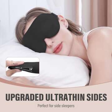 YIVIEW 3D Sleep Mask - Ultimate Light Blocking Comfort for Side Sleepers