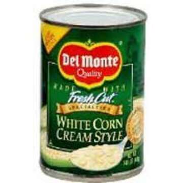 Del Monte Canned Golden Sweet Corn Cream Style No Salt Added, 14.75-Ounce (Pack of 12)