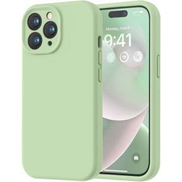 LOVE 3000 iPhone 14 Pro Case - Silicone Shockproof in Matcha