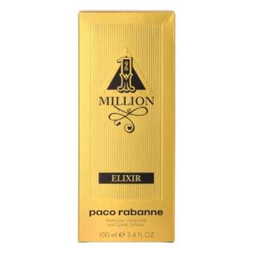 Paco Rabanne One million Elixir for Men Parfum Intense Spray, 3.4 Ounce (New 2022)