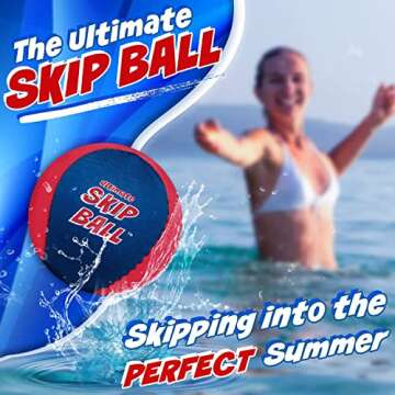 Activ Life Ultimate Skip Balls - Fun Water Beach Toys, Swimming Pool Games for Adults and Family, Best Christmas Stocking Stuffers - Top Teen Boys Gifts Cool Men Son Dad Father Brother Presents