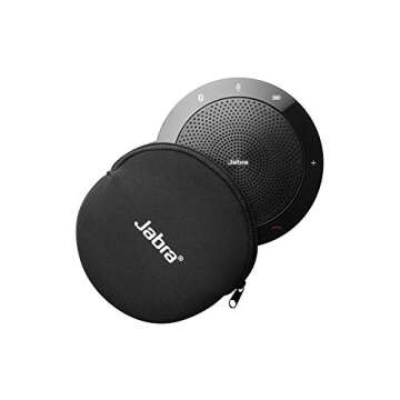 Jabra Speak 510 UC Wireless Bluetooth Speakerphone – Outstanding Sound Quality, Portable Conference Speaker for Holding Meetings Anywhere - Certified for Zoom & Google Meet