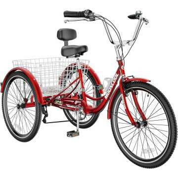 Slsy Adult Tricycle - 7 Speeds for Comfort & Stability