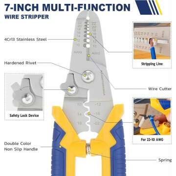 Haisstronica 171pcs Wire Stripper Tool Kit Essentials