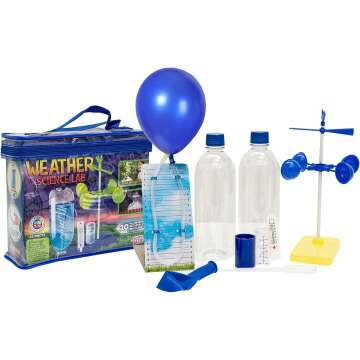 Be Amazing! Toys Weather Science Lab - Kids Weather Science Kit with 20 All Season Projects - Educational STEM Kits for Boys & Girls - Scientific Meteorology Toys for Children Age 8+