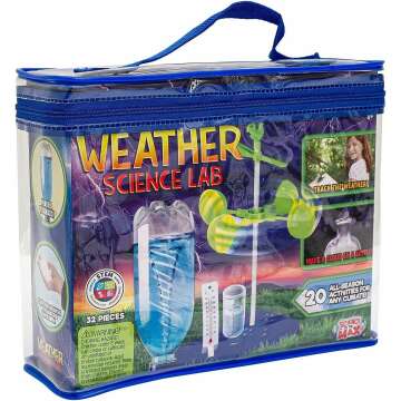 Be Amazing! Toys Weather Science Lab - Kids Weather Science Kit with 20 All Season Projects - Educational STEM Kits for Boys & Girls - Scientific Meteorology Toys for Children Age 8+