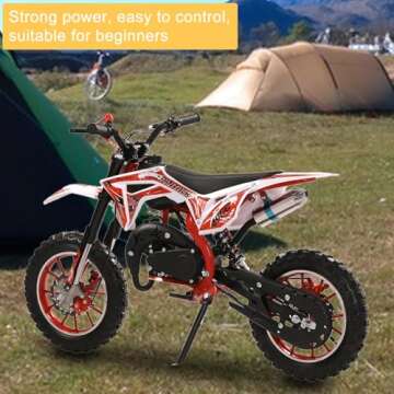 50cc Kids Dirt Bike with Shock Absorption | Adventure Ready