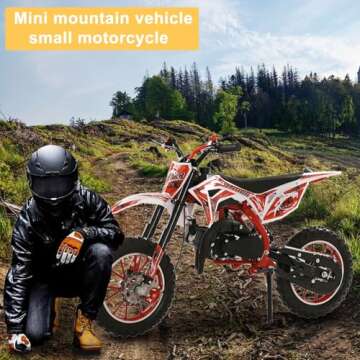 50cc Kids Dirt Bike with Shock Absorption | Adventure Ready