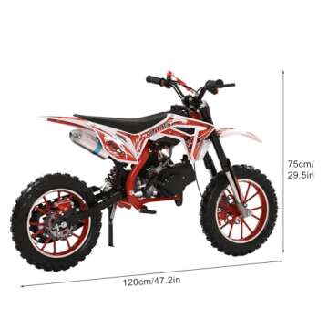 50cc Kids Dirt Bike with Shock Absorption | Adventure Ready