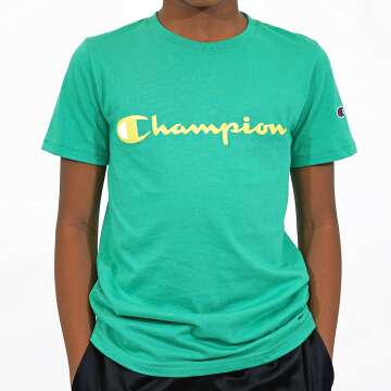 Champion Boys Heritage Cotton Logo Tee Shop Now!