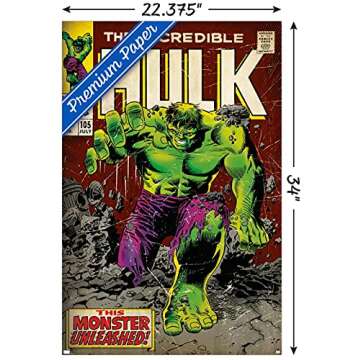 Trends International Marvel Comics - Hulk - Incredible Hulk #105 Wall Poster, 22.37" x 34.00", Premium Unframed Version