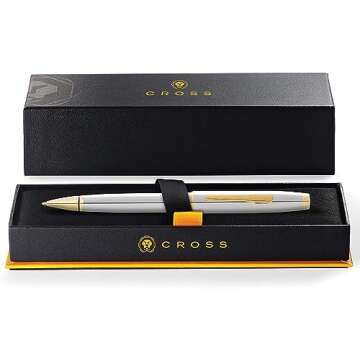 Luxury Cross Coventry Chrome & Gold Ballpoint Pen