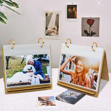 ZEEYUAN 60 Pocket Flip Photo Album - 4x6 Picture Display for Desktop