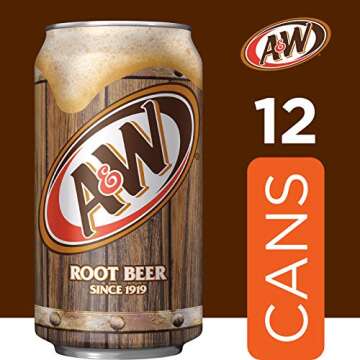 A&W Root Beer Soda, 12 Fl Oz (Pack of 12)