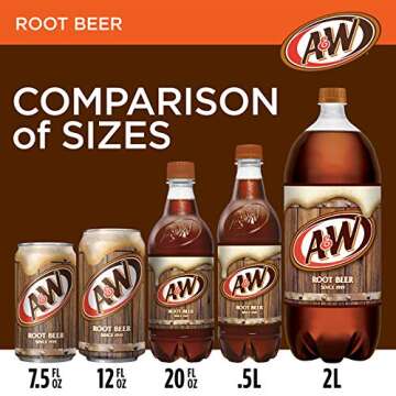 A&W Root Beer Soda, 12 Fl Oz (Pack of 12)