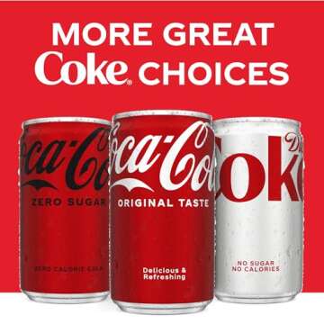 Coca-Cola Mini Cans 6-Pack 7.5 oz Refreshing Drink