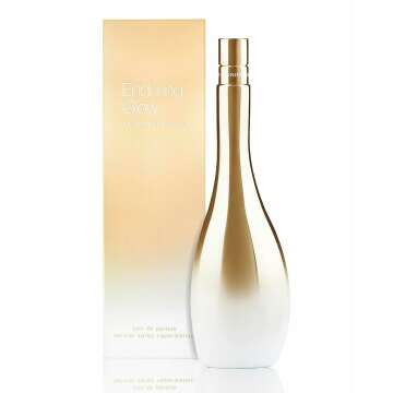 Jennifer Lopez Enduring Glow Eau De Parfum Spray, Iconic Shaped Gold Metalized Bottle, 3.4 Fl Oz (100 ml)