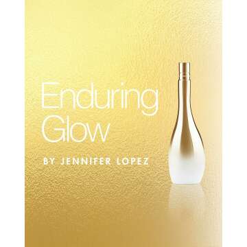 Jennifer Lopez Enduring Glow Eau De Parfum Spray, Iconic Shaped Gold Metalized Bottle, 3.4 Fl Oz (100 ml)