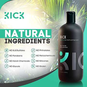 Kick Men’s Shampoo - Refreshing Sulfate-Free Formula