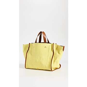 Jerome Dreyfuss Women's Leon M Tote, Poussin, Yellow, One Size