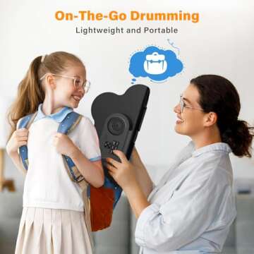 BESFAN Portable 9 Pads Electronic Drum Set for Kids