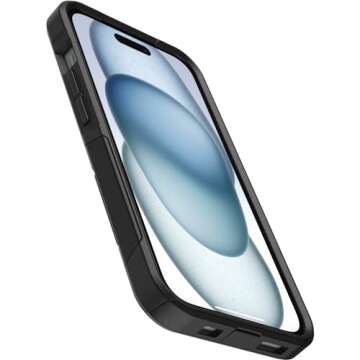 OtterBox iPhone 15, iPhone 14, and iPhone 13 Commuter Series Case - Black, Slim & Tough, Pocket-Friendly, with Port Protection