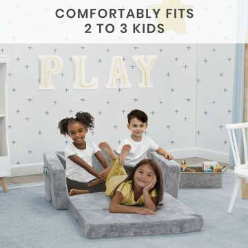 Serta Kids Convertible Sofa Lounger Extra Wide