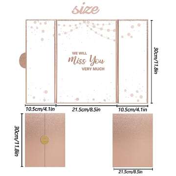 Rose Gold Farewell Guest Book Alternative for Everyone