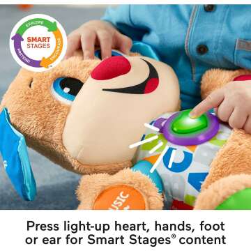 Fisher-Price Laugh & Learn Puppy: Plush Toy with Lights, Music & Learning