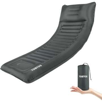 Comfort Anywhere: TitleTOBTOS 6" Inflatable Sleeping Pad for Adventurers