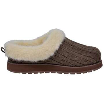 Skechers BOBS Ice Angel Slipper for Women, Taupe