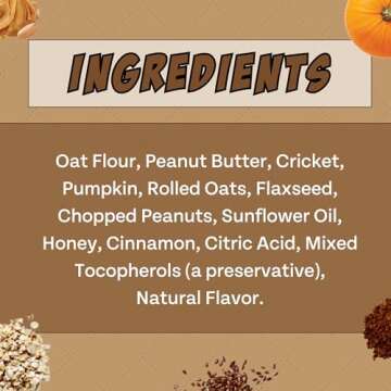 Chippin Cricket Peanut Butter Pumpkin Dog Treats (5oz, 1-Pack) | All Natural 100% Real Ingredients, Hypoallergenic, Chicken-Free, Gut Health | Training Treat for Puppies I Made in The USA