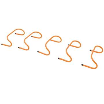 Trademark Innovations 6" Speed Training Hurdles (Set of 5, Orange)