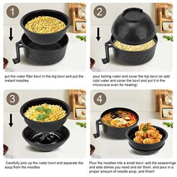 Easy Ramen Cooker Set for Quick Microwave Meals