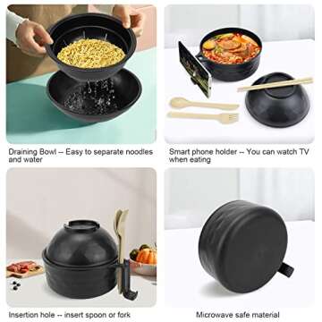 Easy Ramen Cooker Set for Quick Microwave Meals