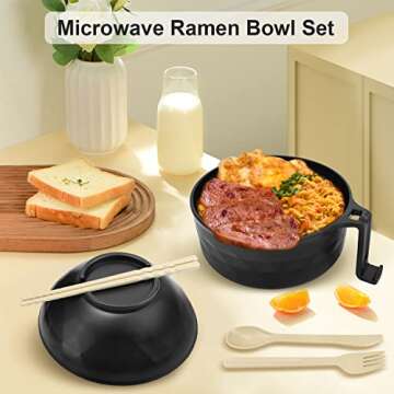 Easy Ramen Cooker Set for Quick Microwave Meals