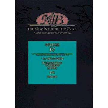 The New Interpreter's Bible: Introduction to Hebrew Poetry; 1 and 2 Maccabees; Psalms; Job v. 4: A Commentary in Twelve Volumes by Berlin, Robert H Smith Professor of Hebrew Bible Emerita Ade (1959) Hardcover