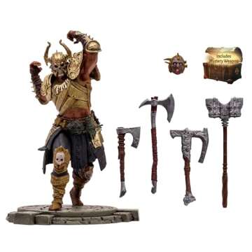 McFarlane Toys - Diablo IV Upheaval Barbarian (Rare) 1:12 Scale Posed Figure