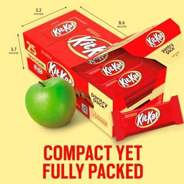 KIT KAT Milk Chocolate Wafer Snack Size, Candy Pantry Pack, 12.25 oz (25 Pieces)