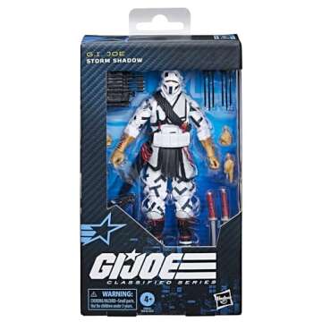 G.I. Joe Classified Series #131, Storm Shadow, Collectible 6 Inch Action Figure, Ninja Toy with 11 Accessories