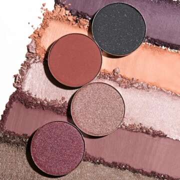 Beauty Bakerie Cosmetics Highly Pigmented Eye Shadow Makeup Palette, Sparkly/Glitter/Shimmer/Metallic/Matte Eyeshadow Look, Vegan, Cruelty-Free, Paraben-Free, 9 Shades, Breakfast in Bed