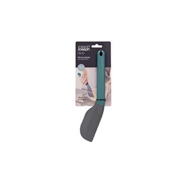 Joseph Joseph Duo Silicone Spatula Ergonomically Shaped, Heat-Resistant Silicone Head, Perfect for Mixing Bowls & Non-Stick Cookware, Opal