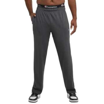 Champion Men's Open Hem Cotton Pants - Great Fit